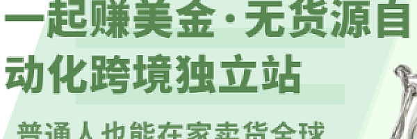 无货源自动化跨境独立站 普通人也能卖货全球【无提供插件】