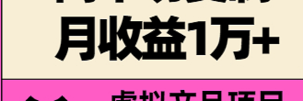 某公众号付费文章:简单易复制,月收益1万 的虚拟产品项目,实战玩法详解(附教程)